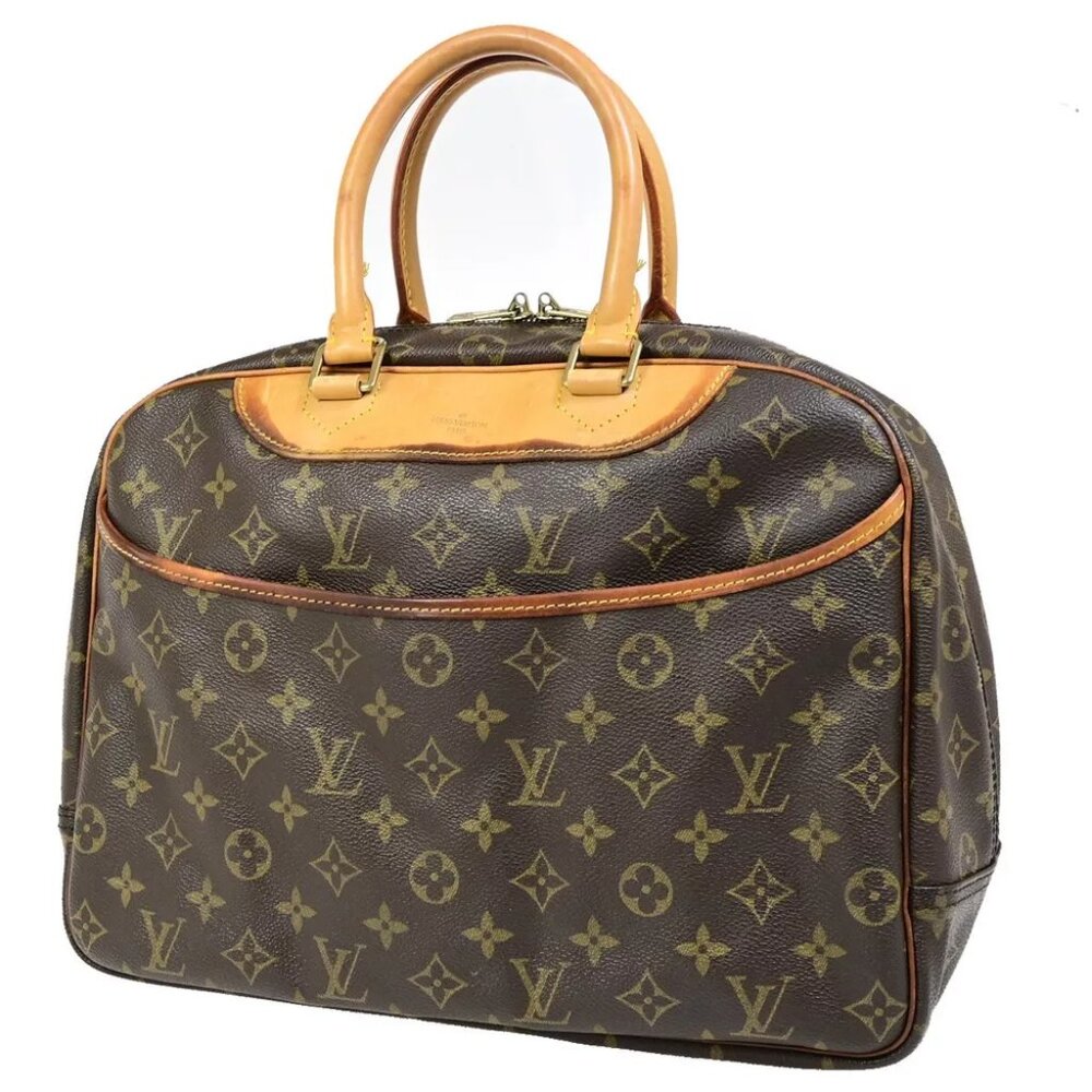 AUTHENTICITY GUARANTEED LOUIS VUITTON LV Logo Deauville Hand Bag Monogram - Picture 1 of 14